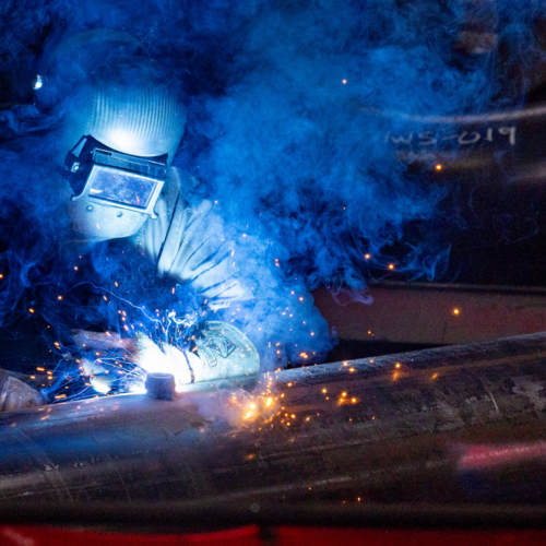 Tradesperson, female welder, women in the trades