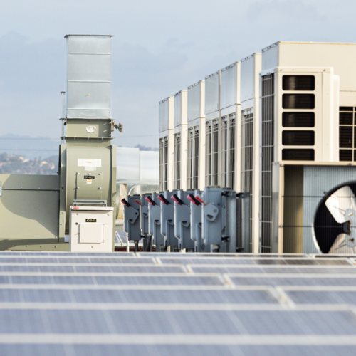 Image showing equipment commonly involved in an energy savings performance contract, or ESPC projects. Article gives users advice on how to choose an ESCO.