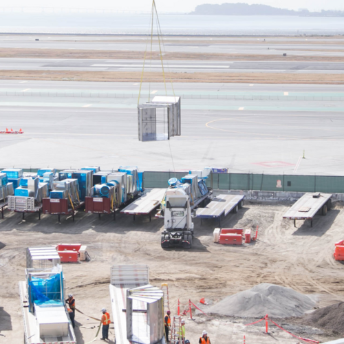 Airport construction, phased construction, airport environment